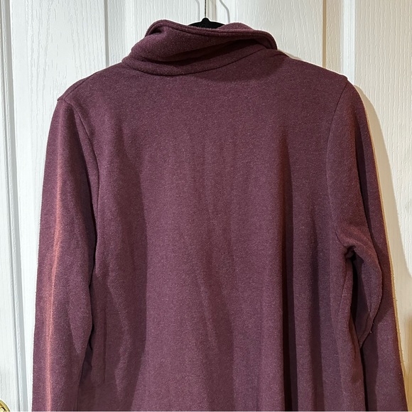 Soft Surroundings Calla Top in Plum Perfect Heather - Picture 5 of 7